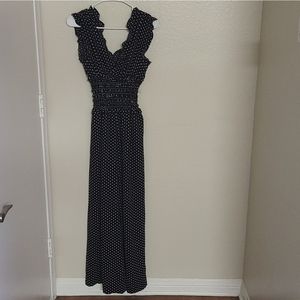 MAX STUDIO Wide Leg Polka Dot Jumpsuit